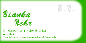 bianka nehr business card